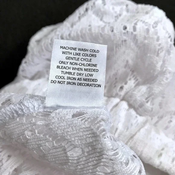 ❌SOLD❌ Miken Swim NWOT Sheer Crochet Swim Coverup Flare Pant Women XS - Picture 11 of 12